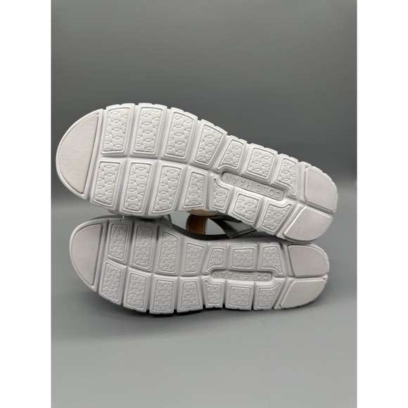 Cole Haan‎ Silver Double Band Slide Sandals Women's Size 8.5B Comfort Casual - Picture 11 of 13